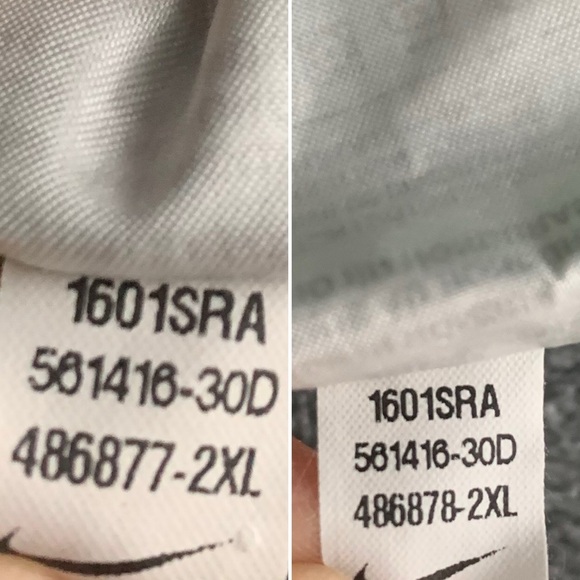 (2) Nike Oregon Ducks Basketball PE Athletic Cut Fit T Shirts XXL Green Boxy Fit - Picture 13 of 13